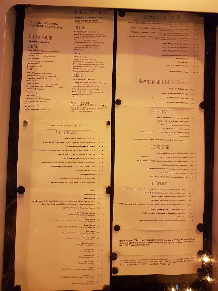 Le Celtic - Menu Image 3